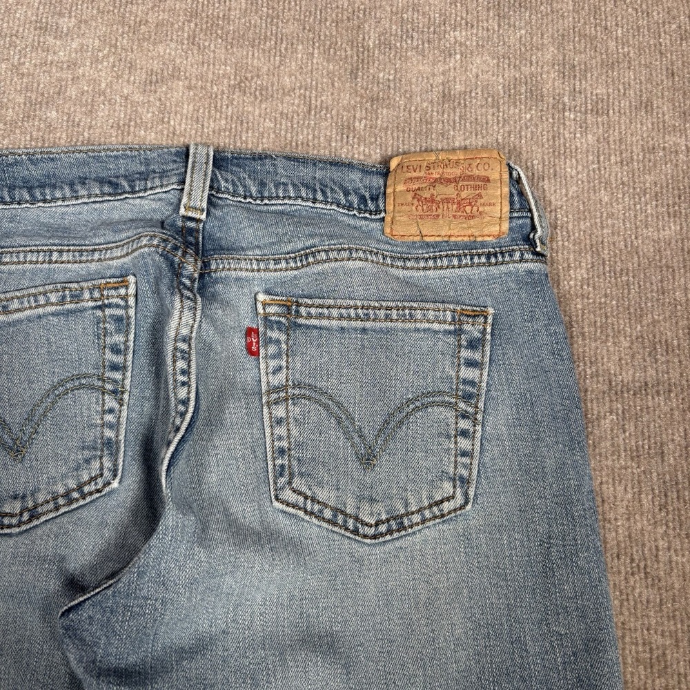 Vintage Levis 515 Jeans Womens 4S Bootcut Light Wash Blue Denim Western Y2K - Picture 4 of 16